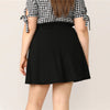 Buttoned Flare Skirt