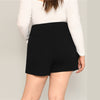 Mid-Waist Zipper Back Skirt