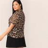 Choker Neck Leopard Print Top