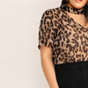 Choker Neck Leopard Print Top