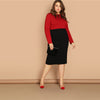 Knee-Length Pencil Skirt