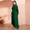 Green Wrap Glitter Maxi Dress