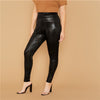 Wide Waistband Snake Skin Crop Leggings