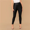 Elastic Waist Cropped Leggings