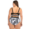 Printed High-Waist Two-Piece Bathing Suit