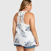 Backless Floral Print Tank Top