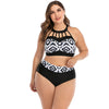 Printed High-Waist Two-Piece Bathing Suit