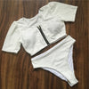 High-Waist Monokini Bathing Suit