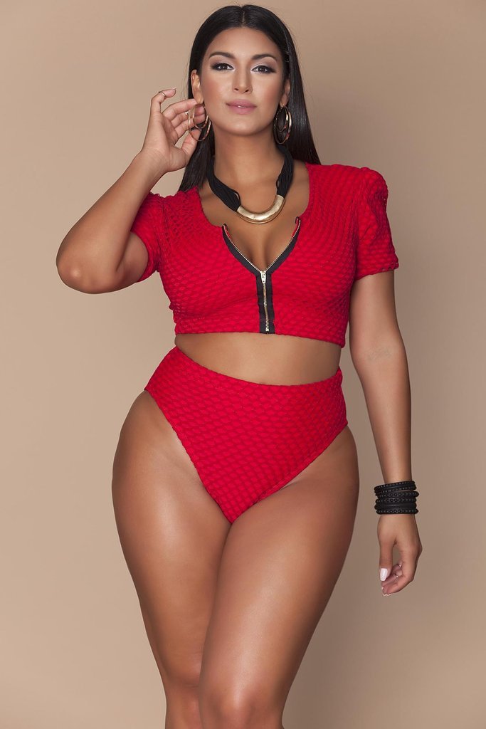 High-Waist Monokini Bathing Suit