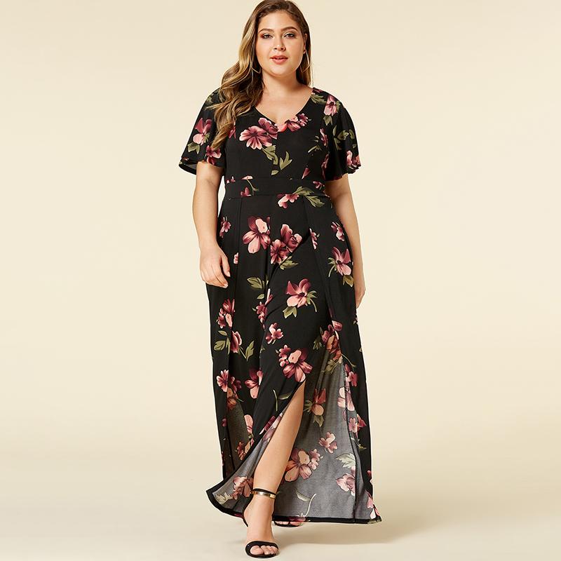 Bohemian Floral V-Neck Jumpsuit