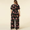 Bohemian Floral V-Neck Jumpsuit