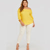 Off-Shoulder Three Quarter Sleeve Blouse